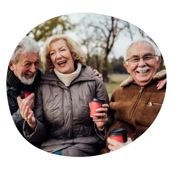 medicare webinar group of older folks laughing