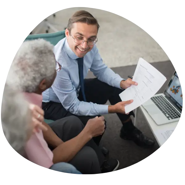 helping clients insurance broker