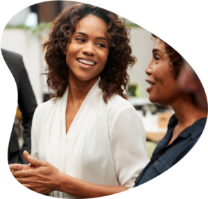 TPA services image of a group of diverse workers chatting