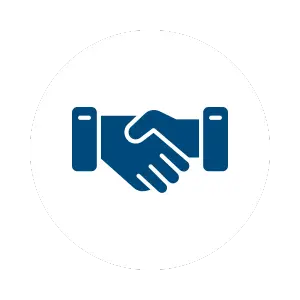 handshake commissions icon