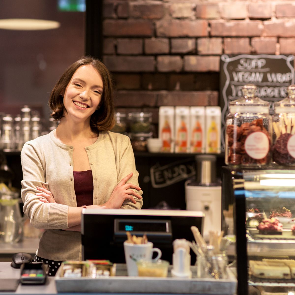 Small business coffee shop owner