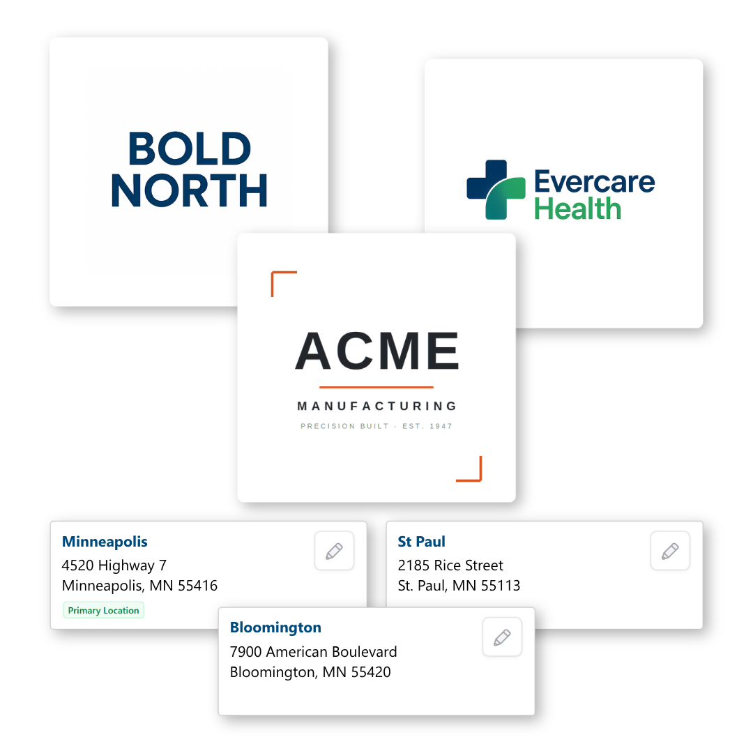BEN360 multiple entities locations